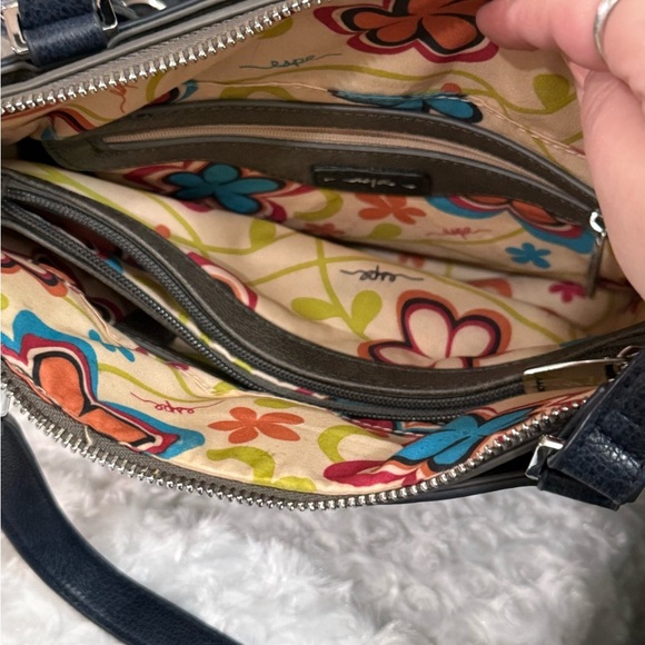 Navy Blue Floral Women's Bag Espe NEW - Picture 6 of 10